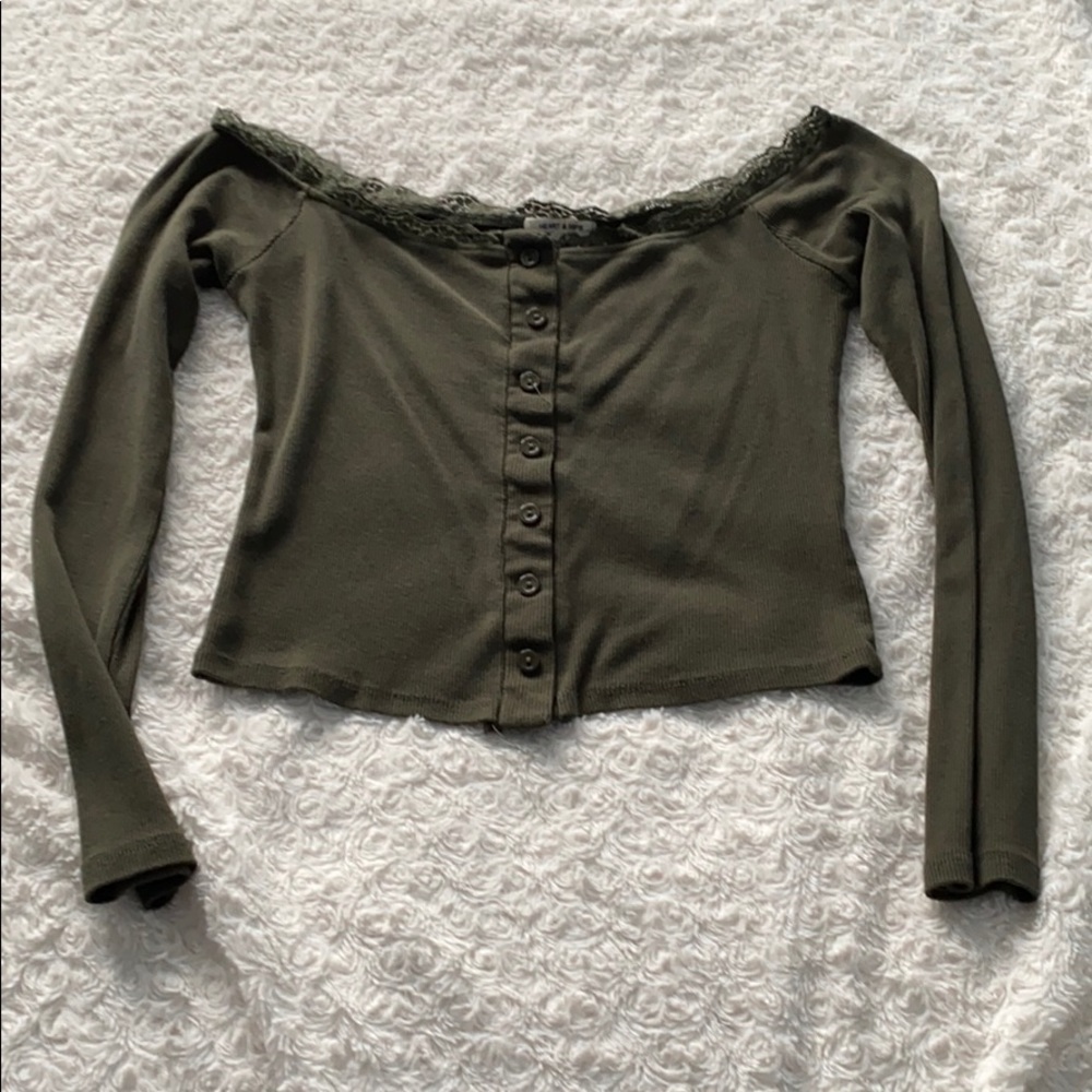 Off the shoulder crop top